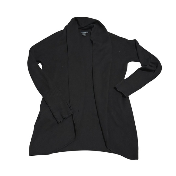 Cynthia Rowley Sweaters - Cynthia Rowley Black‎ Ribbed Shawl Collar Cardigan Sweater Women's Size L